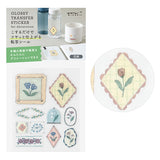 Midori Glossy Transfer Sticker for Decoration - Floral - - Planner Stickers - Bunbougu