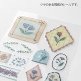 Midori Glossy Transfer Sticker for Decoration - Floral - - Planner Stickers - Bunbougu