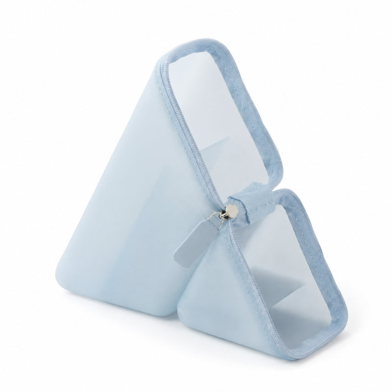 Sonic Kakusta Sheer Portable Pen Stand - Silicone Type - Semi-transparent Blue