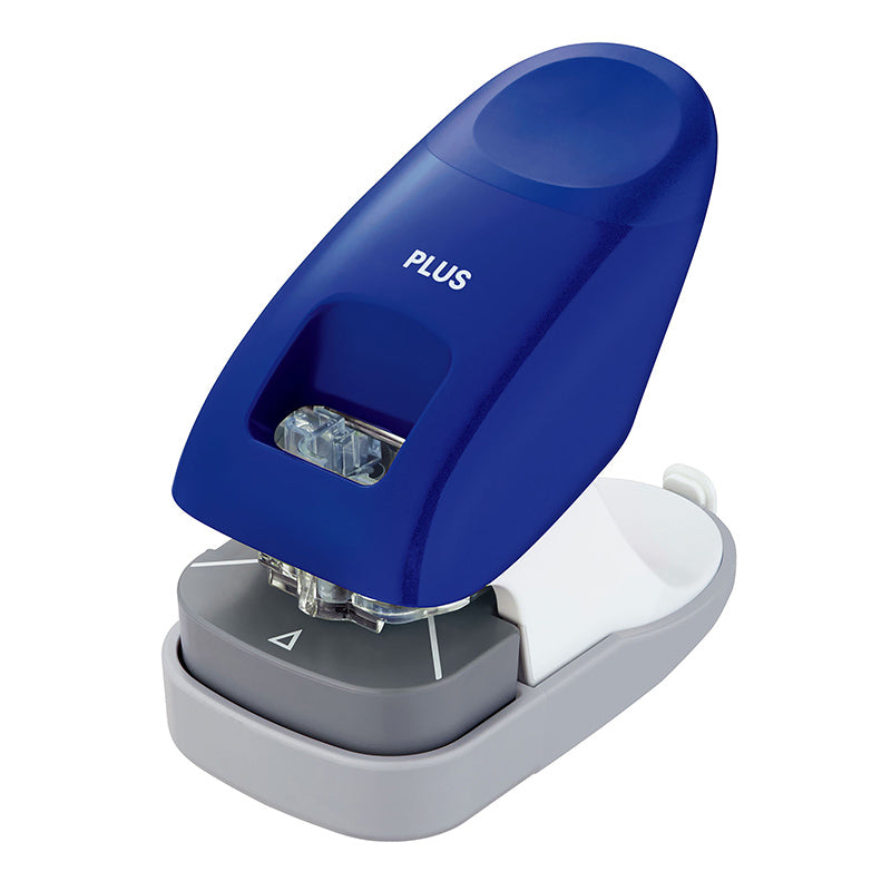 Plus Staple-Free Stapler Desktop Model - 10 Sheet Capacity - Navy - - Staplers - Bunbougu