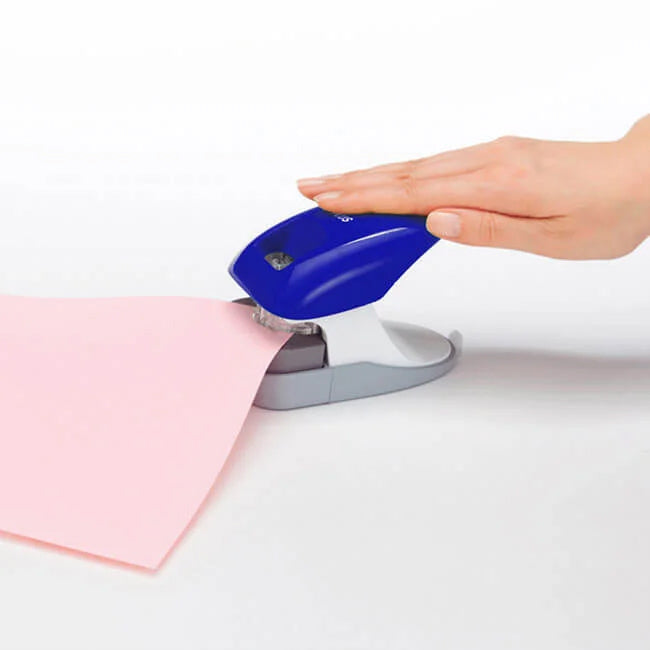 Plus Staple-Free Stapler Desktop Model - 10 Sheet Capacity - Navy - - Staplers - Bunbougu