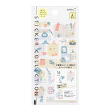 Midori Seal Collection Planner Stickers - Washi Paper Type - 2 Sheets - Stationery