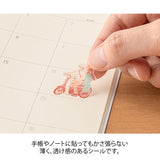 Midori Seal Collection Planner Stickers - Country - Vietnam - - Sticky Notes - Bunbougu