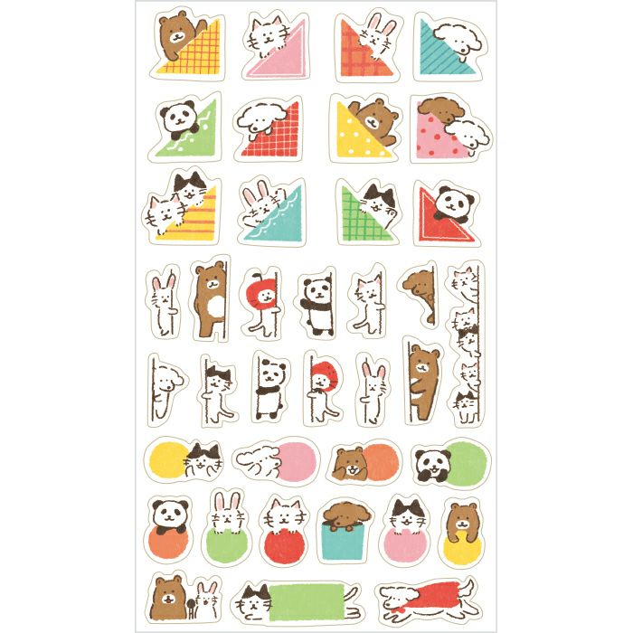 Furukawashiko Daily Planner Sticker Sheet - Transparent - Animals -  - Planner Stickers - Bunbougu