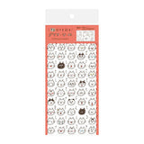 Furukawashiko Daily Planner Sticker Sheet - Transparent - Cat Emoji