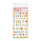 Furukawashiko Daily Planner Sticker Sheet - Transparent - Colourful Flowers -  - Planner Stickers - Bunbougu