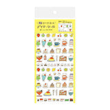Furukawashiko Daily Planner Sticker Sheet - Transparent - Delicious Food
