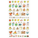 Furukawashiko Daily Planner Sticker Sheet - Transparent - Delicious Food -  - Planner Stickers - Bunbougu