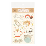 Furukawashiko Peta Peta Planner Sticker Sheet - Large Size - Cat -  - Planner Stickers - Bunbougu