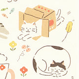 Furukawashiko Peta Peta Planner Sticker Sheet - Large Size - Cat -  - Planner Stickers - Bunbougu