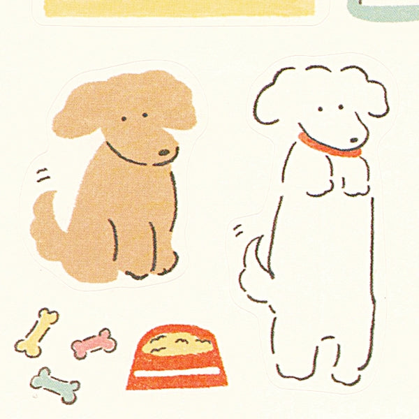 Furukawashiko Peta Peta Planner Sticker Sheet - Large Size - Dog -  - Planner Stickers - Bunbougu