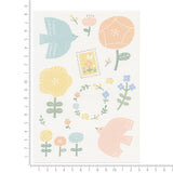 Furukawashiko Peta Peta Planner Sticker Sheet - Large Size - Flower & Bird -  - Planner Stickers - Bunbougu