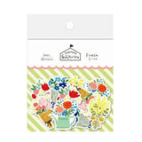 Furukawashiko Washi Flake Sticker Pack - Floral - 20 Pieces