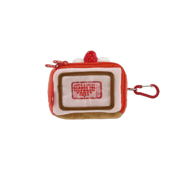 Gladee Pass Card Holder for Cards, Coins & Small Essentials - Strawberry Shortcake - - Pass Card Case - Bunbougu