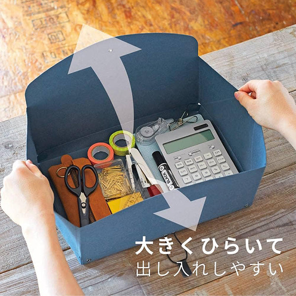 King Jim Lots Fully Openable Storage Case - A4 - Light Grey -  - Pencil Cases & Bags - Bunbougu