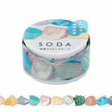 King Jim Soda Transparent Masking Tape - Die-cut Type - Ore - 20 mm x 3 m