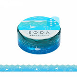 King Jim Soda Transparent Masking Tape - Die-cut Type - Swan - 15 mm x 4 m