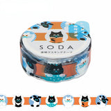 King Jim Soda Transparent Masking Tape - Die-Cut Type - Face - 15 mm x 3 m