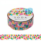 King Jim Soda Transparent Masking Tape - Die-cut Type - Syrup - 15 mm x 3 m