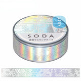 King Jim Soda Transparent Masking Tape - Foil-stamping - Lace - 15 mm x 4 m