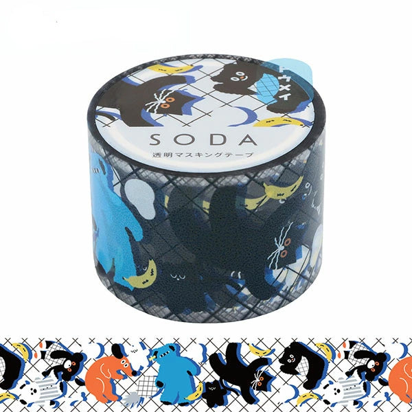 King Jim Soda Transparent Masking Tape - Toys - 30 mm x 4 m