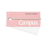 Kokuyo Campus Word Flashcards with Band - Pink - 85 Pieces