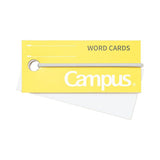 Kokuyo Campus Word Flashcards with Band - Yellow - 85 Pieces -  - Memo Pads - Bunbougu