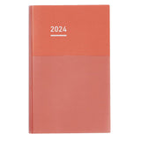 Kokuyo Jibun Techo Days 2024 Diary - Red - A5 Slim