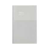 Kokuyo Jibun Techo Days Mini 2024 Diary - Grey - B6 Slim -  - Diaries & Planners - Bunbougu