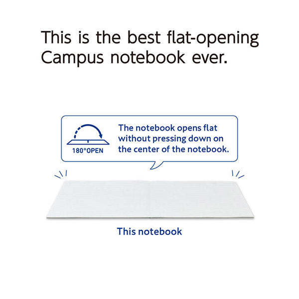 Kokuyo Campus Feels Flat Notebook - Dotted 6 mm Rule - B5 Set of 3 -  - Notebooks - Bunbougu