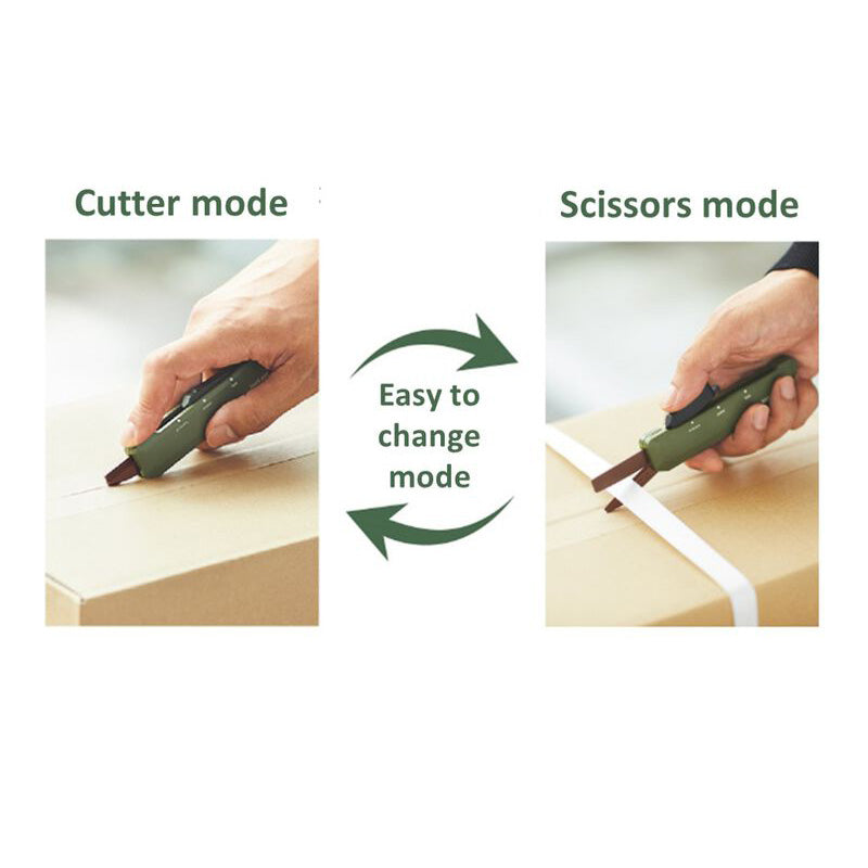 Kokuyo HAKOAKE 2 Way Portable Scissors - Khaki - Titanium Coating Blad ...