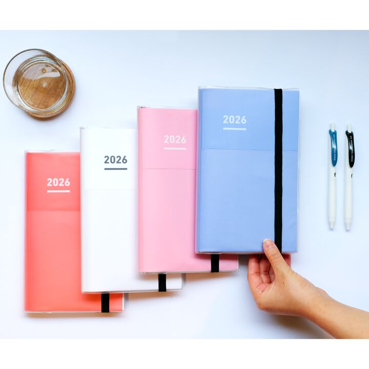 Kokuyo Jibun Techo 2026 First Kit (DIARY+ LIFE+ IDEA) - Violet - A5 Slim - - Diaries & Planners - Bunbougu