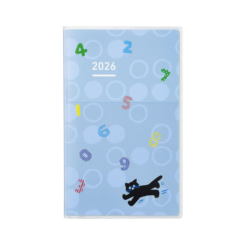 Kokuyo Jibun Techo Days 2026 Diary - SOU・SOU Limited Edition - Blue - B6 Slim - - Diaries & Planners - Bunbougu