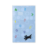 Kokuyo Jibun Techo Days 2026 Diary - SOU・SOU Limited Edition - Blue - B6 Slim