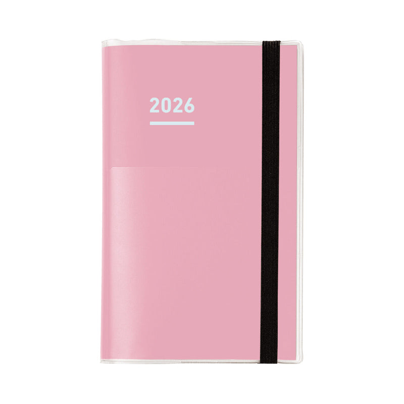 Kokuyo Jibun Techo Mini 2026 First Kit (DIARY+ LIFE+ IDEA) - Pink - B6 Slim - - Diaries & Planners - Bunbougu