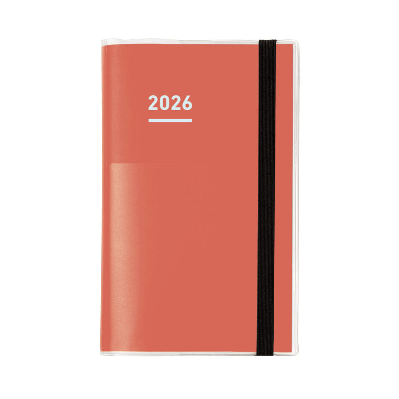Kokuyo Jibun Techo Mini 2026 First Kit (DIARY+ LIFE+ IDEA) - Red - B6 Slim - - Diaries & Planners - Bunbougu