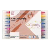 Kuretake Zig Calligraphy Double-Sided Marker Pen - 2.0 mm / 5.0 mm - 8 Colour Set