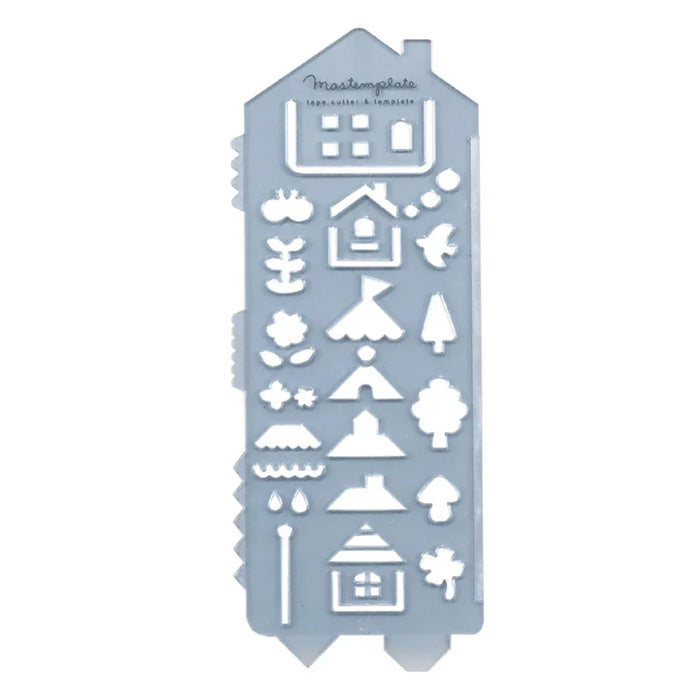 Kustuwa Mastemplate Tape Cutter & Template - House - - Stencils - Bunbougu