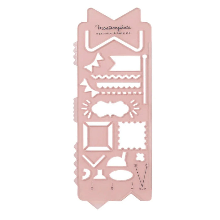 Kustuwa Mastemplate Tape Cutter & Template - Ribbon - - Stencils - Bunbougu