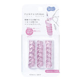 Kutsuwa Grip Punu Spiral Pencil Grip - Mauve Pink - Set of 3 - - Graphite Pencils - Bunbougu