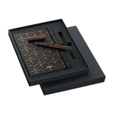 Lamy Notebook & LX Fountain Pen Gift Set - Marron - Fine Nib -  - Fountain Pens - Bunbougu