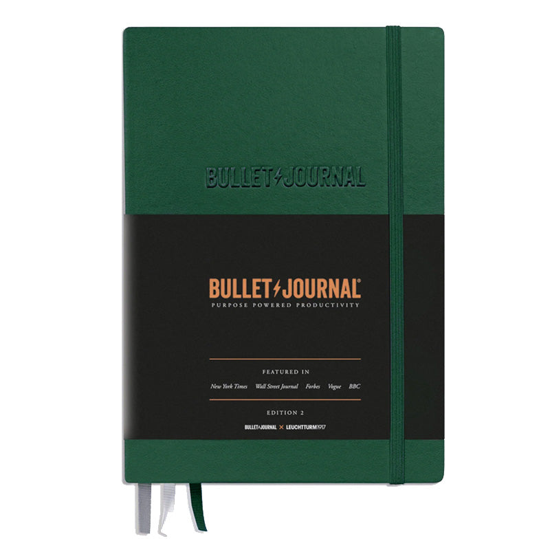 Leuchtturm1917 Bullet Journal Edition 2 - 120gsm Paper - Dotted - Dark Green - A5 -  - Notebooks - Bunbougu