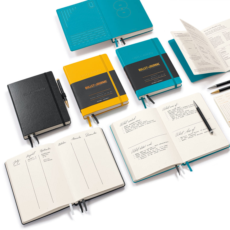 Leuchtturm1917 Bullet Journal Edition 2 - 120gsm Paper - Dotted - Turquoise - A5 - - Notebooks - Bunbougu