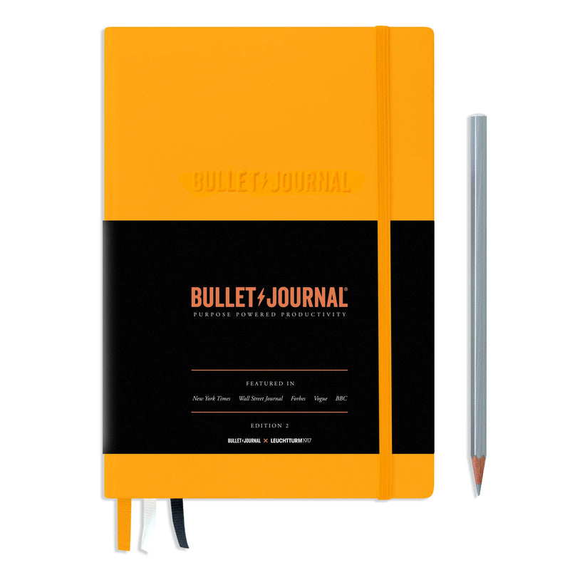 Leuchtturm1917 Bullet Journal Edition 2 - 120gsm Paper - Dotted - Yellow - A5 - - Notebooks - Bunbougu