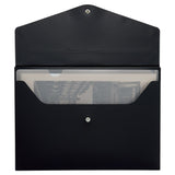 Lihit Lab Noir × Noir All Black Storage Series - Envelope Case - A4 -  - Binders & Folders - Bunbougu