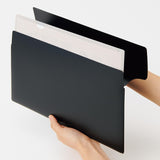 Lihit Lab Noir × Noir All Black Storage Series - One Touch Holder - A4 -  - Binders & Folders - Bunbougu