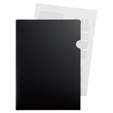 Lihit Lab Noir × Noir All Black Storage Series - Soild Holder - A4 -  - Binders & Folders - Bunbougu