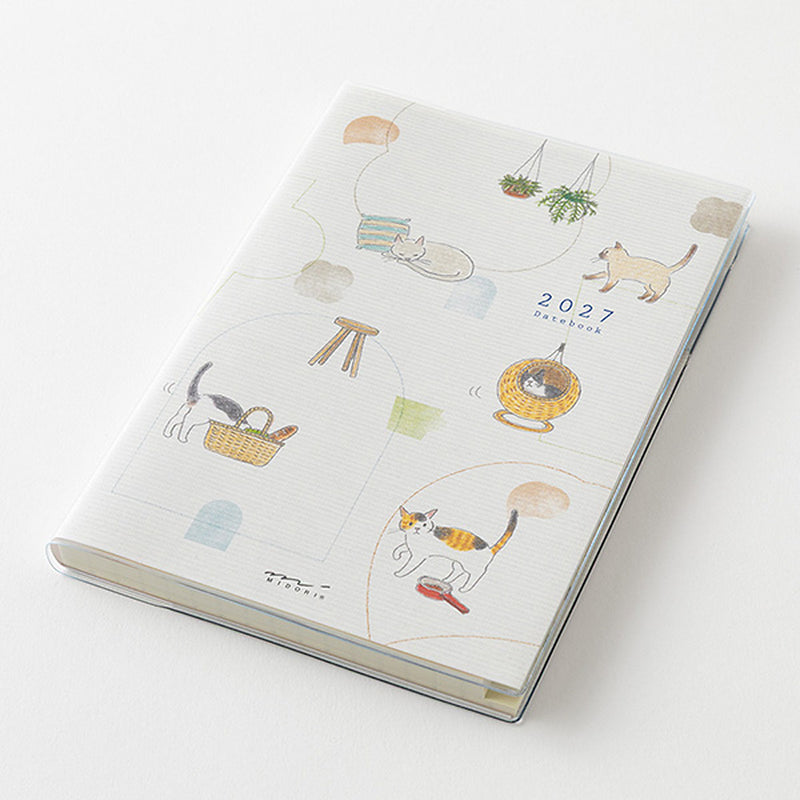 Midori 2027 Pocket Diary - Cats - B6