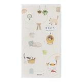 Midori 2027 Pocket Diary - Cats - B6 Slim