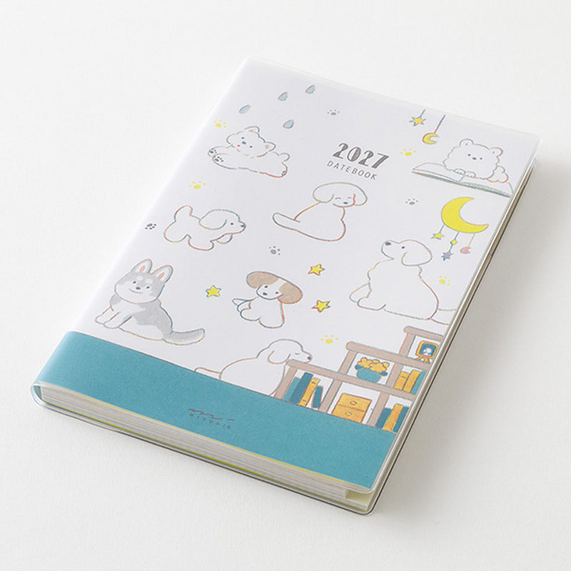Midori 2027 Pocket Diary - Dogs - B6